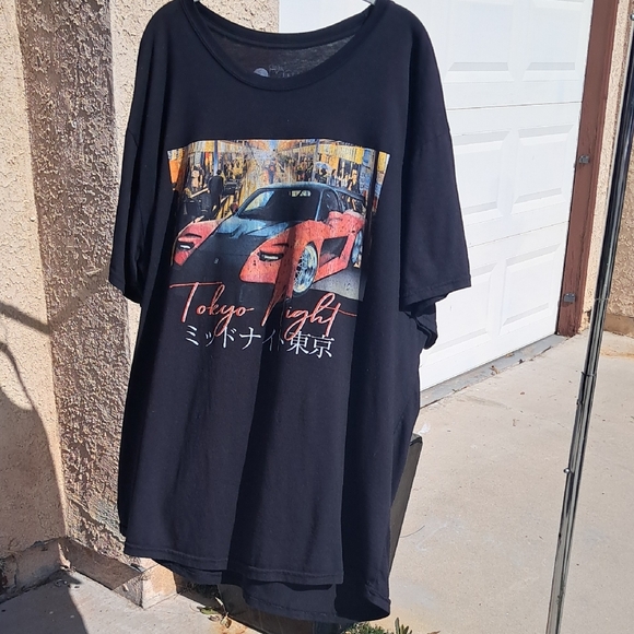 Tokyo Nights Black Graphic Tee - Picture 5 of 10